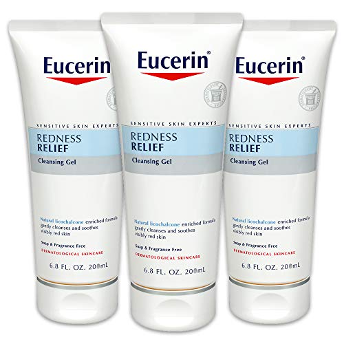 Product Cover Eucerin Redness Relief Cleansing Gel - Fragrance Free, Gently Cleanses Sensitive Skin - 6.8 fl. oz. Tube (Pack of 3)