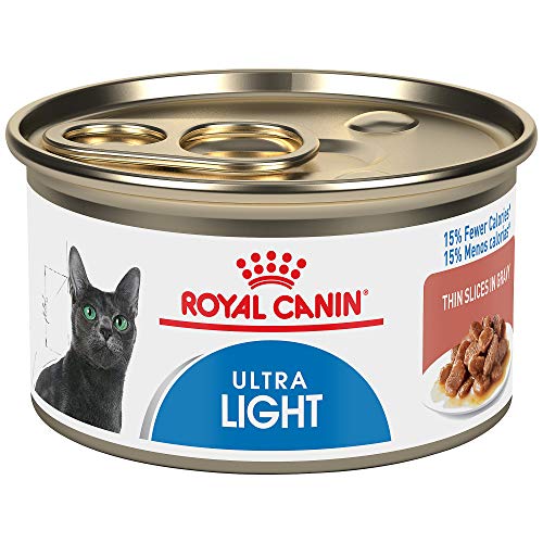 Product Cover Royal Canin Feline Care Nutrition Ultra Light Thin Slices In Gravy Canned Cat Food, 3 oz Can (Case of 24)