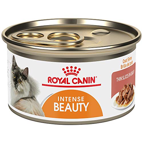 Product Cover Royal Canin Intense Beauty Thin Slices in Gravy Wet Cat Food for Skin & Coat, 3 oz. can ( Pack of 24)