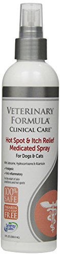 Product Cover Veterinary Formula Clinical Care Hot Spot and Itch Relief Spray for Dogs and Cats - Medicated Topical Treatment for Skin Irritations and Hot Spots - Fast Acting, Heals and Soothes (8oz)