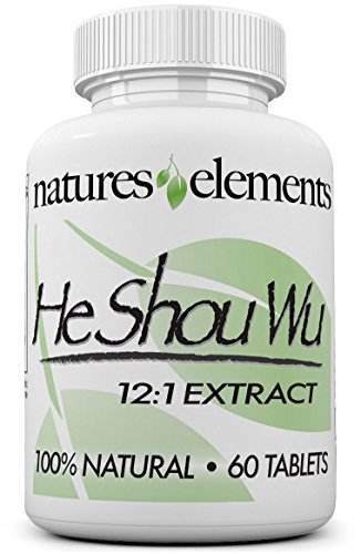 Product Cover He Shou Wu for Gray Hair - Chinese Herb Stimulates Hair Growth - Most Powerful Shou Wu Available - FREE GIFT WITH 3 BOTTLE PURCHASE!