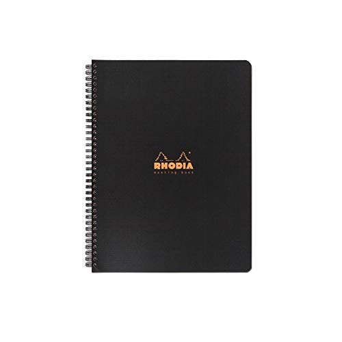 Product Cover Rhodia Meeting Paper Book 80g Paper - Lined 80 sheets - 9 x 11 3/4 - Black Cover