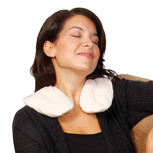Product Cover Bed Buddy Neck Pillow Heating Pad for Neck and Shoulders - with Moist Heat and Aromatherapy, Lavender and Chamomile