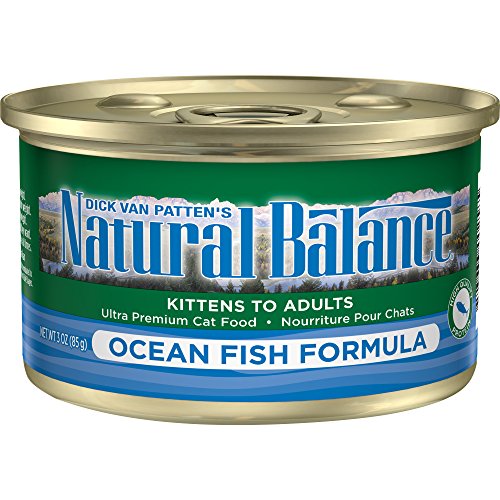 Product Cover Natural Balance Ultra Premium Wet Cat Food, Ocean Fish Formula, 3 Ounce Can (Pack of 24)