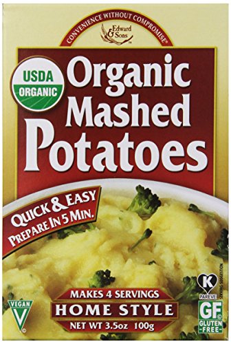 Product Cover Edward & Sons Organic Mashed Potatoes Home Style, 3.5 Ounce Boxes (Pack of 6)