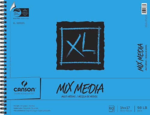 Product Cover Canson XL Mix-Media Paper, 98 lb, 14 x 17 Inches, 60 Sheets - 100510930