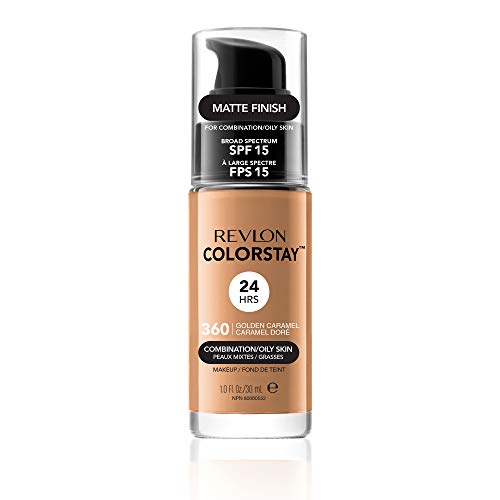 Product Cover Revlon ColorStay Liquid Foundation For Combination/oily Skin, SPF 15, Golden Caramel, 1 Fl Oz