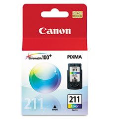 Product Cover New Canon CL-211 Color Ink Cartridge 1 Each Inkjet Print Technology Yield 244 Page Tri-Color