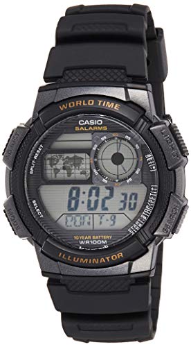 Product Cover Casio Men's AE-1000W-1AVCF Resin Sport Watch with Black Band