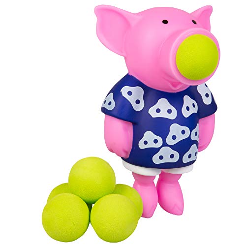 Product Cover Hog Wild Pig Popper Toy - Shoot Foam Balls Up to 20 Feet - 6 Balls Included