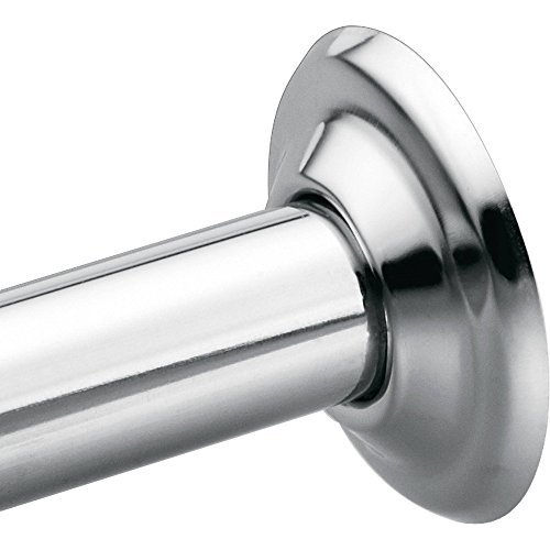 Product Cover Moen 61-F Donner Shower Rod Flange Set (Shower Rod Sold Separately), Chrome
