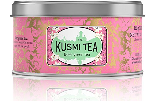 Product Cover Kusmi Tea - Spearmint Green Tea - Refreshing Green Tea with Spearmint Leaves & Mint Essential Oils - 4.4oz of Natural, Premium Loose Leaf Spearmint Green Tea in Eco-Friendly Metal Tin (50 Servings)