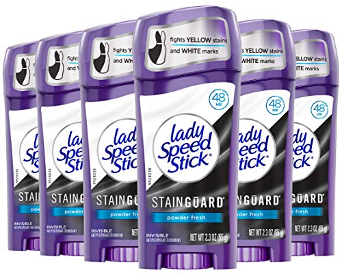Product Cover Lady Speed Stick Antiperspirant Deodorant, Stainguard, Powder Fresh - 2.3 oz (Pack of 6)