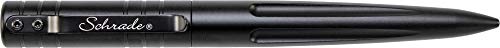 Product Cover Schrade SCPENBK 5.7in Black Aluminum Refillable Screw-Off Tactical Pen for Outdoor Survival, Protection and EDC