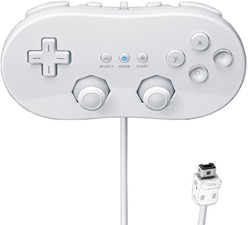 Product Cover Beastron Classic Controller for Nintendo Wii, White (1 Pack)