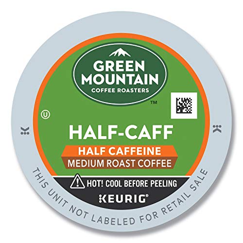 Product Cover Green Mountain Coffee Roasters Half-Caff, Single Serve Coffee K-Cup Pod, Medium Roast, 24