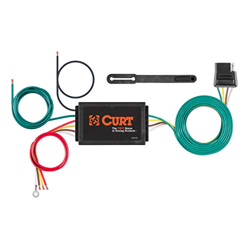 Product Cover CURT 56187 Powered 3-to-2-Wire Splice-in Trailer Tail Light Converter with 4-Pin Wiring Harness