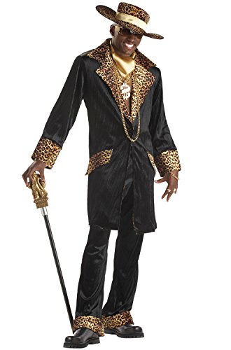 Product Cover California Costumes Men's Supa Mac Daddy Costume,Black,X-Large