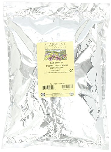 Product Cover Starwest Botanicals Organic Oregano Leaf Cut, 1-pound Bag