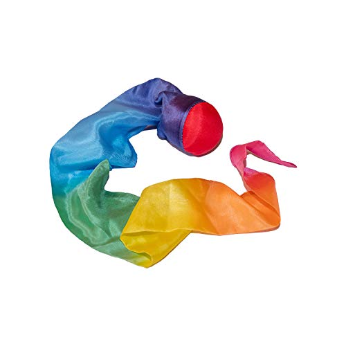 Product Cover Sarah's Silks - Skytail, 100% Real Silk, Eco-Friendly Dye, 35-Inch Long - Rainbow Comet