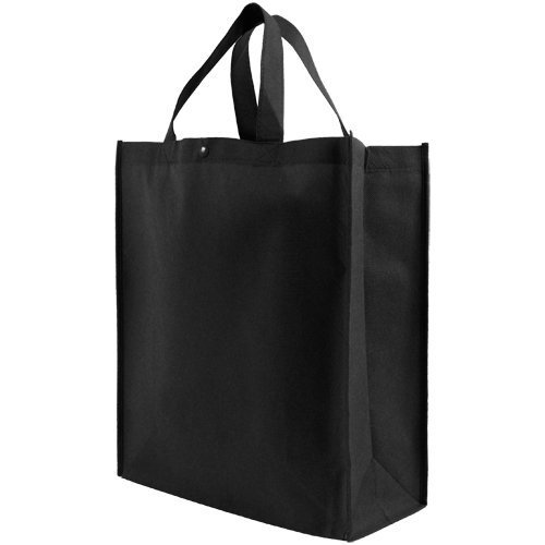 Product Cover Simply Green Solutions Simply Green Solutions Reusable Grocery Tote Bag Large 10 Pack - Black