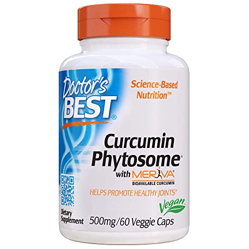 Product Cover Doctor's Best Curcumin Phytosome with Meriva, Non-GMO, Vegan, Gluten Free, Soy Free, Joint Support, 500 mg 60 Veggie Caps