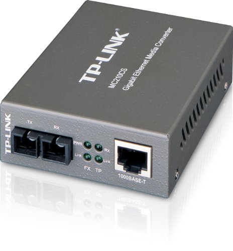 Product Cover TP-Link Gigabit Ethernet Media Converter, Up to 1000Mbps RJ45 to 1000M Single-Mode SC Fiber  (MC210CS)