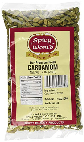Product Cover Spicy World Green Cardamom Pods 7 Ounce Bag