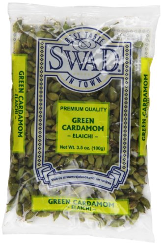 Product Cover Swad Cardamom Indian Grocery Spice, Pods Green, 3.5 Ounce