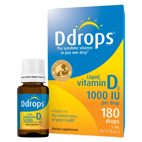 Product Cover Ddrops 1000IU (5mL), 180-drops Box