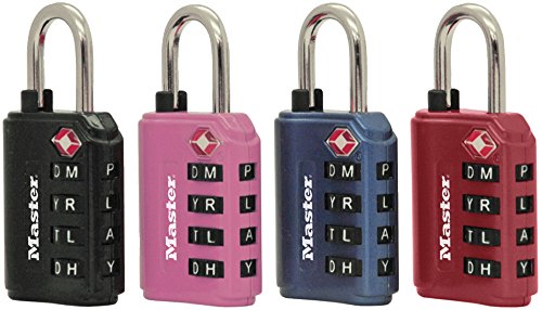 Product Cover Master Lock 4691DWD TSA Set-Your-Own Password Combination Lock, Color Will Vary, 1-Piece
