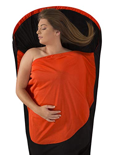 Product Cover Sea to Summit Reactor Plus Compact Thermolite Mummy Liner (Black/Orange)