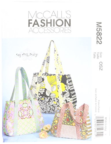 Product Cover McCall's Patterns M5822 Tote Bag in 3 Sizes, One Size Only