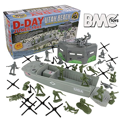 Product Cover BMC WW2 D-Day Plastic Army Men - Utah Beach 40pc Soldier Figures Playset