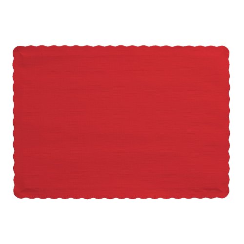 Product Cover Creative Converting 863548B Paper Scalloped Edges Placemats, 9.45