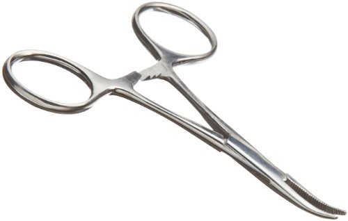 Product Cover Aven 12002 Stainless Steel Hemostat, Curved Serrated Jaws, Ratchet Lock, 3-1/2
