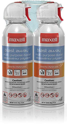 Product Cover Maxell 190026 Blast Away Canned Air 154a Formula, 10 0z., 2-Pack