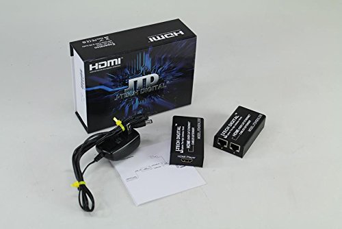 Product Cover J-Tech Digital HDMI Extender Over Single Cat5e/6/7 Cable Full HD 1080p with TCP/IP, IR Up To 400ft [JTD-EX-120M]