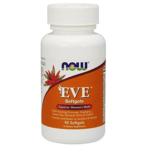Product Cover Now Supplements, Eve Women's Multivitamin with Cranberry, Alpha Lipoic Acid and CoQ10, Plus Superfruits - Pomegranate, Acai & Mangosteen, Iron-Free, 90 Softgels