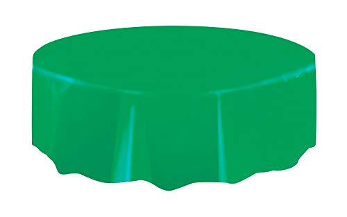Product Cover Round Green Plastic Tablecloth, 84