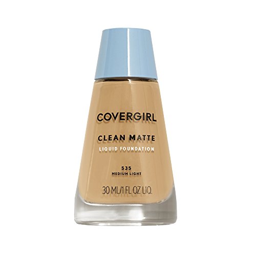 Product Cover COVERGIRL Clean Matte Liquid Foundation 535 Medium Light, 1 oz (packaging may vary)