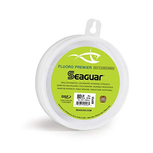 Product Cover Seaguar Fluoro Premier 25-Yards Fluorocarbon Leader (80-Pounds)