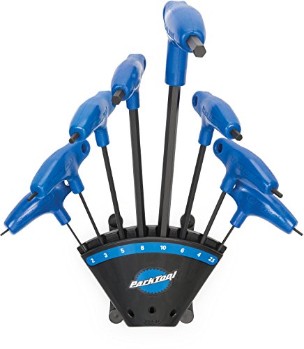 Product Cover Park Tool PH-1.2 P-Handled Hex 8pc Wrench Set + Holder Black/Blue, One Size