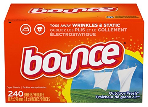 Product Cover Bounce Fabric Softener and Dryer Sheets, Outdoor Fresh, 240 Count