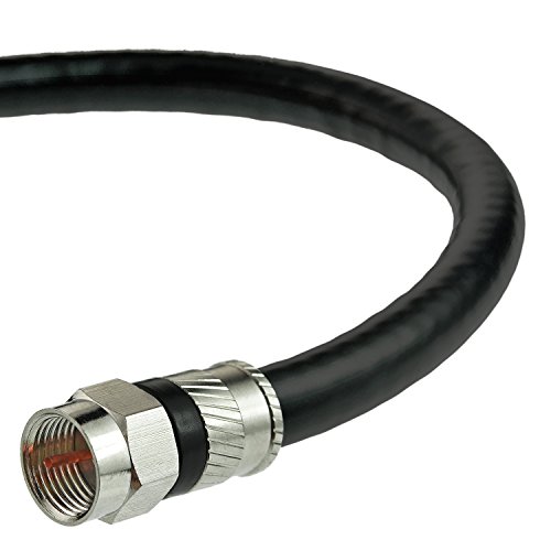 Product Cover Mediabridge Coaxial Cable (25 Feet) with F-Male Connectors - Ultra Series - Tri-Shielded UL CL2 in-Wall Rated RG6 Digital Audio/Video - Includes Removable EZ Grip Caps (Part# CJ25-6BF-N1)
