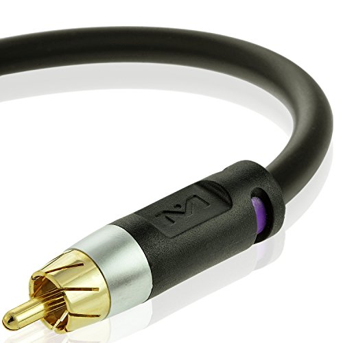 Product Cover Mediabridge ULTRA Series Subwoofer Cable (25 Feet) - Dual Shielded with Gold Plated RCA to RCA Connectors - Black