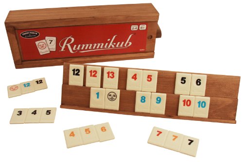 Product Cover Front Porch Classics Rummikub, Rummy Tile Board Game with Durable Wooden Rack and Case for Travel, 106 Tiles