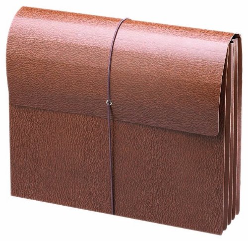 Product Cover Smead Expansion Wallets, Letter, 3 1/2 Inch, Leather-Like Redrope (71353)