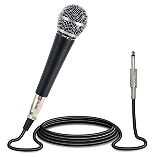 Product Cover Pyle-Pro Professional Moving Coil Dynamic Cardioid Unidirectional Vocal Handheld Microphone Includes 15ft XLR Audio Cable to 1/4'' Audio Connection (PDMIC58)