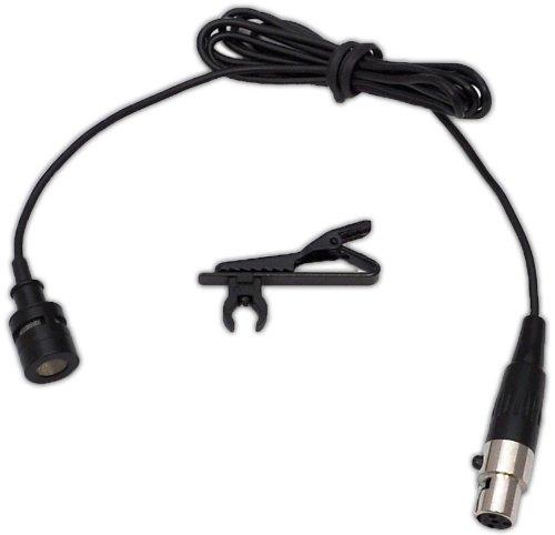 Product Cover Lavalier Lapel Clip On Microphone - Wired Lavalier Mini Xlr Uni-Directional Lav Clip On Mic - Lapel Microphone Clip On w/ 4pin Xlr for Shure System, Beltpack Transmitter, Recorder - PylePro PLMS30